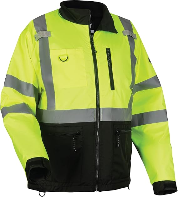 Ergodyne GloWear 8351 Windbreaker Jacket, Hi Visibility Reflective Jackets