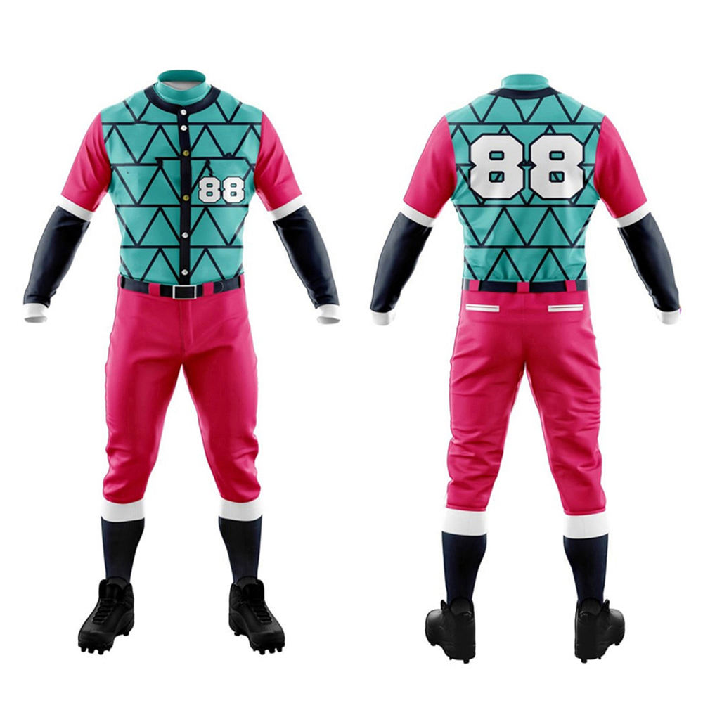 New Custom Style Baseball Uniform High Quality Custom Made Baseball & Softball Wear 100% Polyester Baseball Uniform